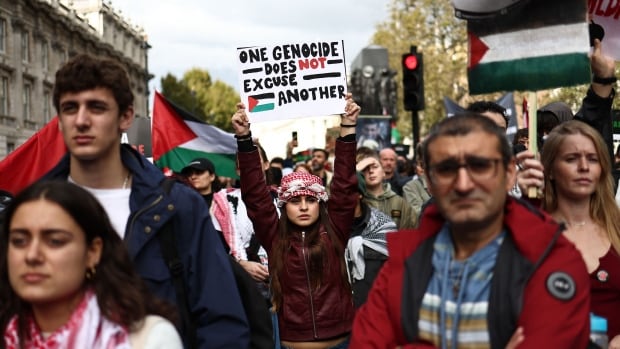  Des dizaines de milliers de personnes descendent dans les rues du monde entier pour manifester en faveur des Palestiniens